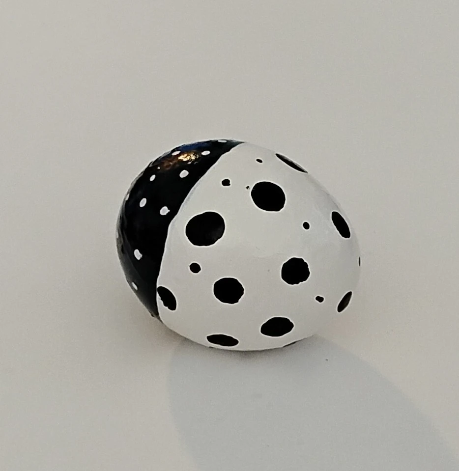 Hand-painted Polka Dot Decorative Eggs - photo 2