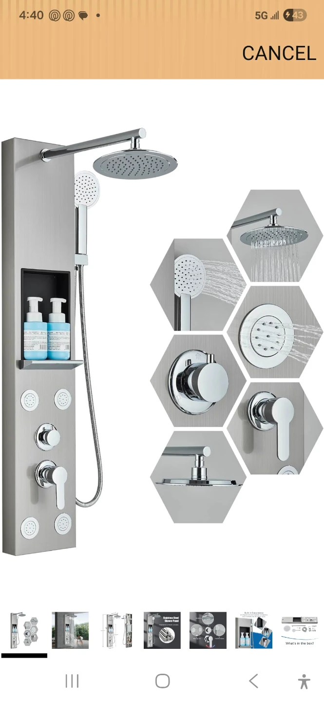 Shower Panel System