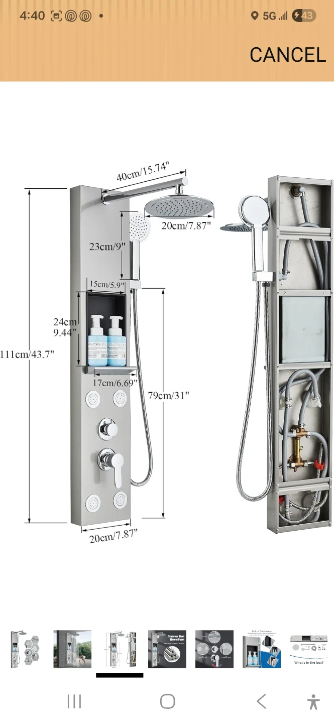 Shower Panel System - photo 2
