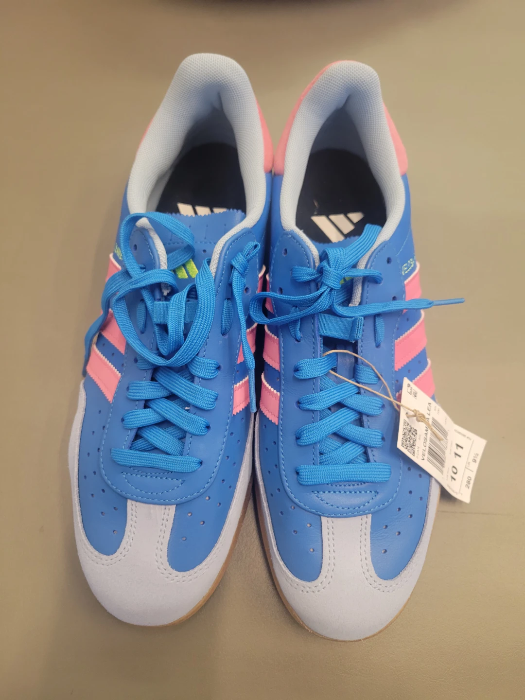 Adidas Velosamba Lea Shoes Blue Pink Size 10