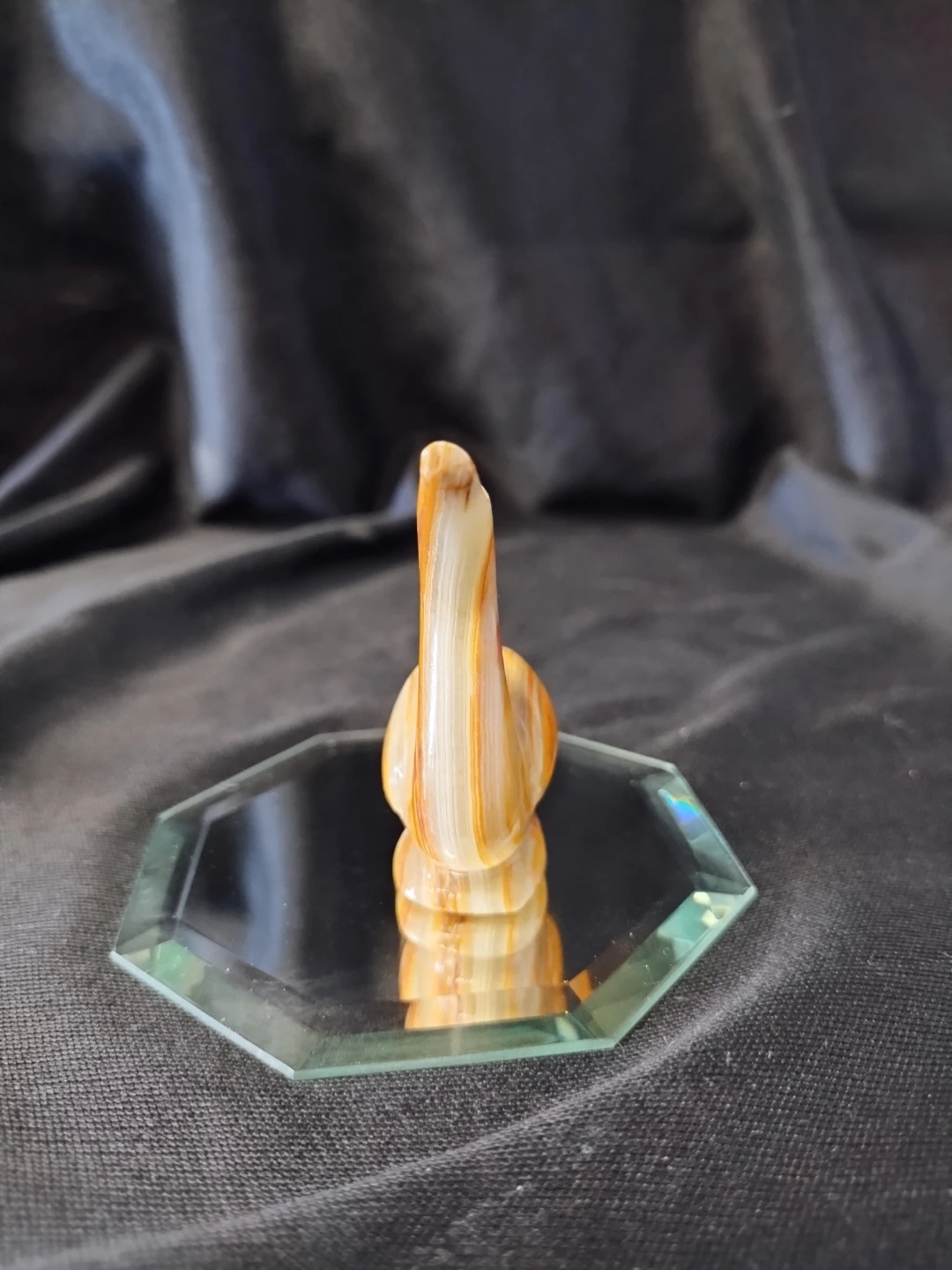 Decorative Onyx Marble Duck Figurines (Set of 2) - photo 3