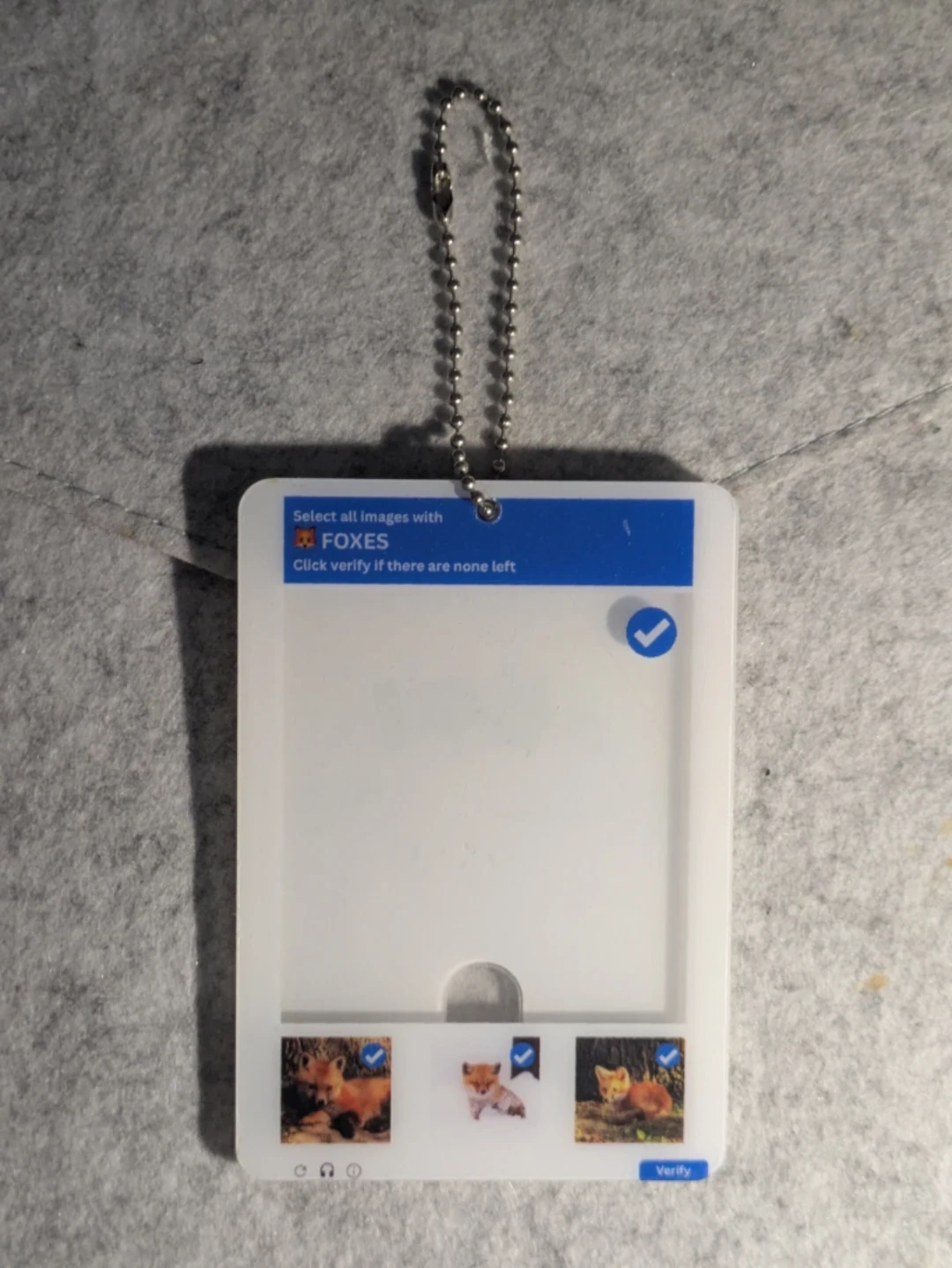 Fox Captcha Photocard Holder