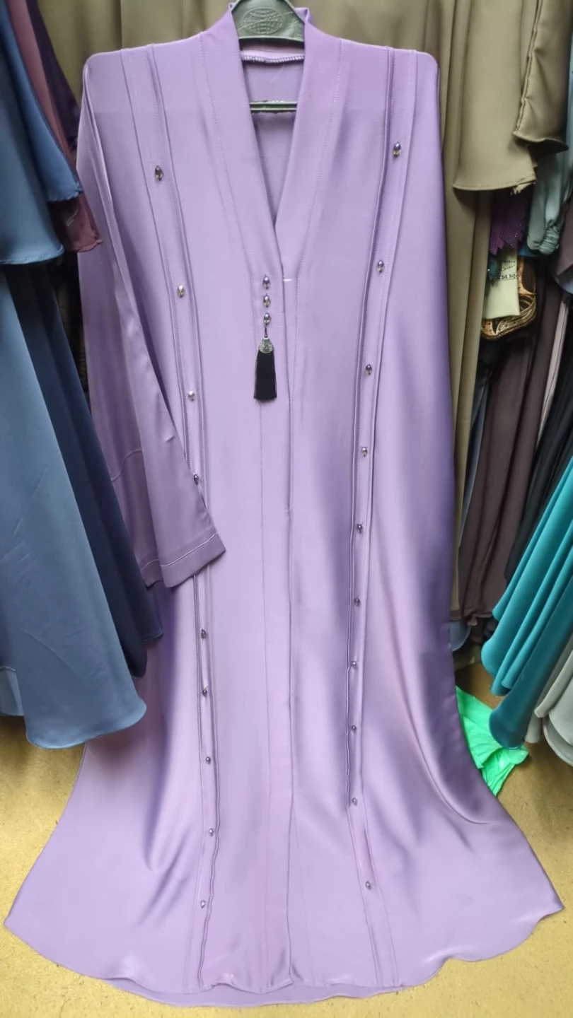 Lavender Abaya with Embellishments