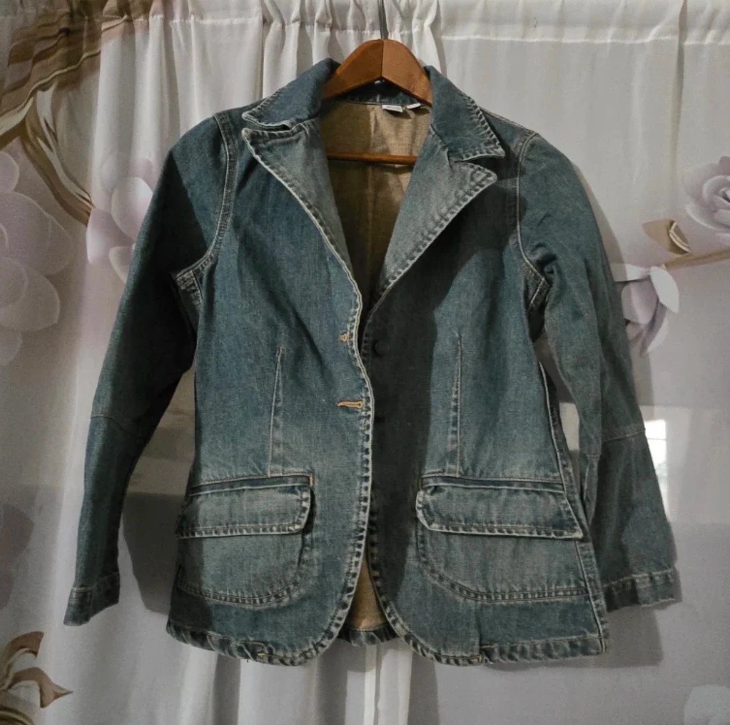 Women's Blue Denim Blazer Jacket  Spain