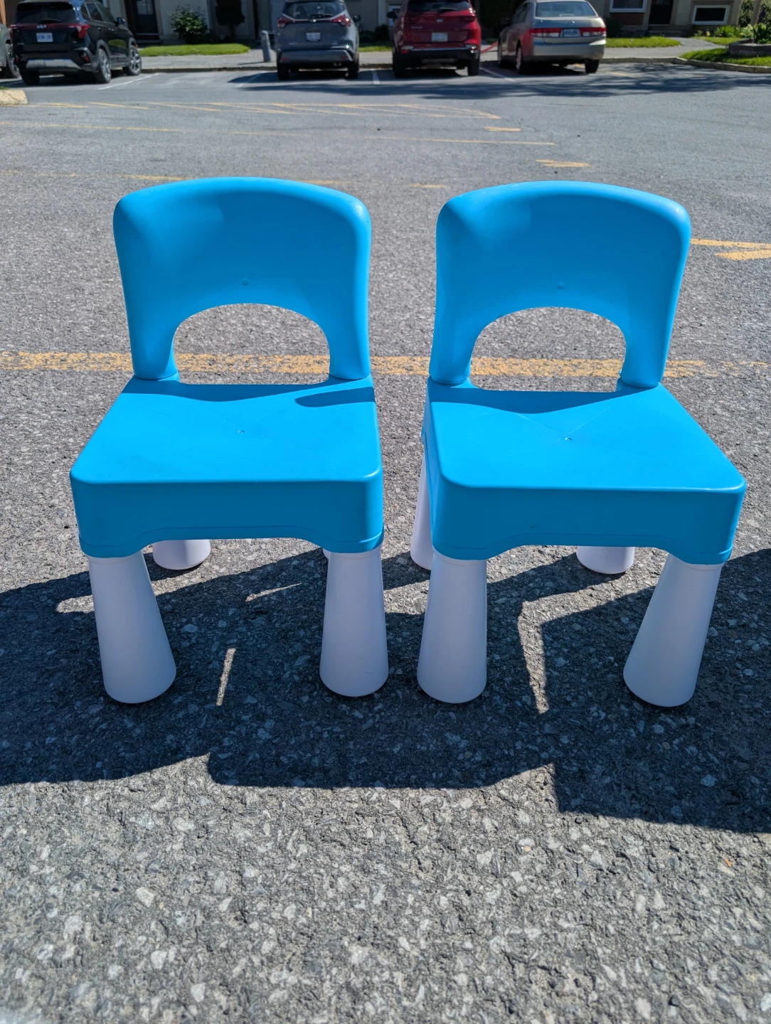 Set of 2 Blue Kids Chairs