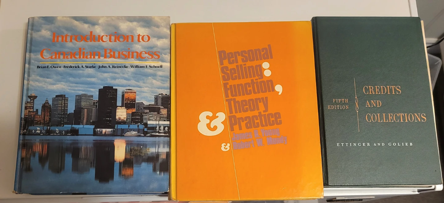 Old college business Textbooks