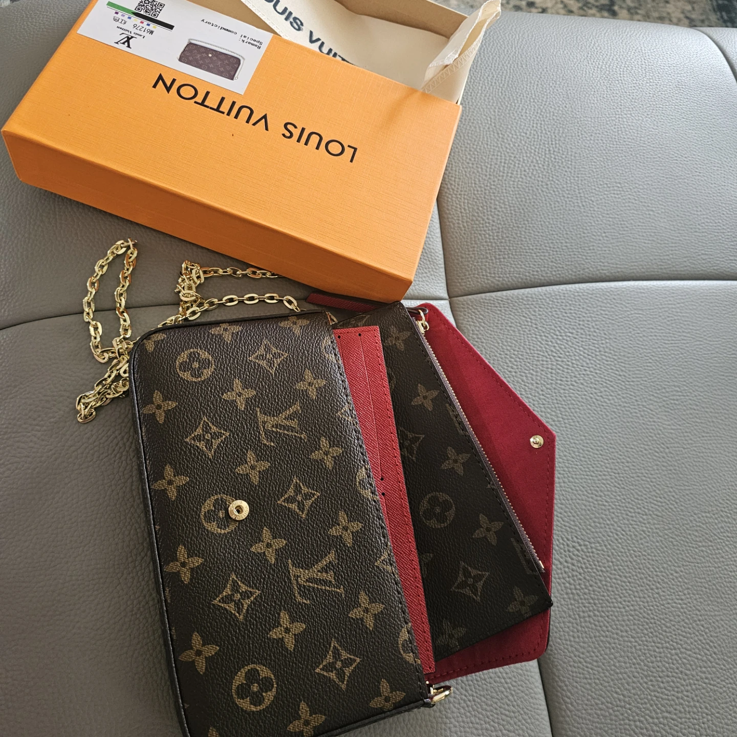 Louis Vuitton Monogram Pochette Wallet with Chain - photo 3