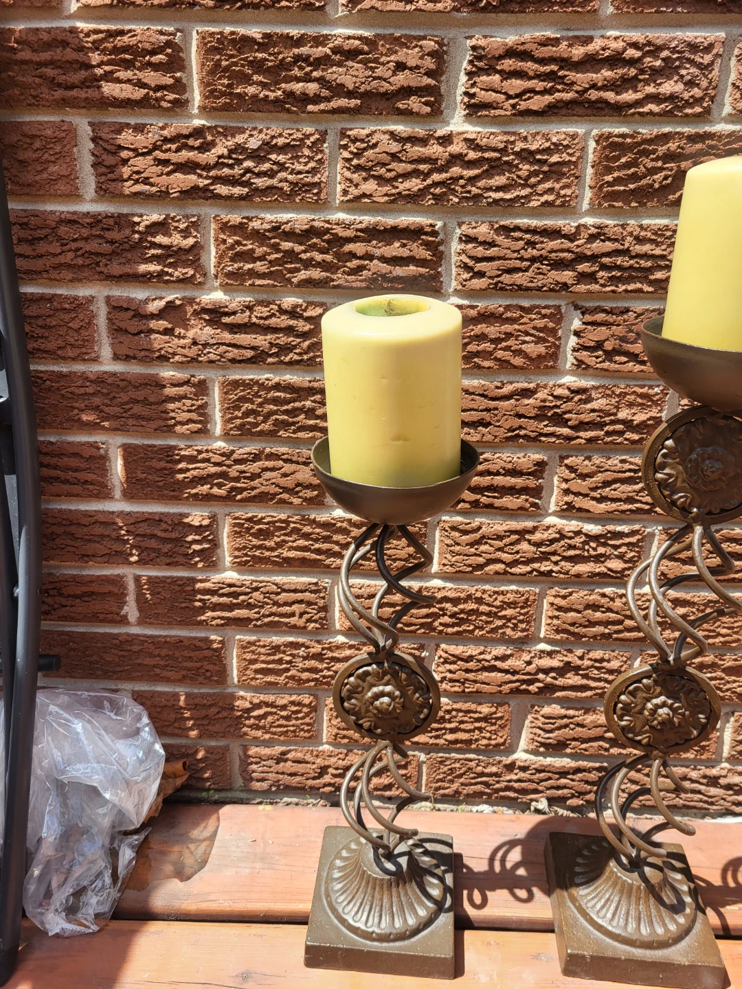 Set of 2 Decorative Candle Holders (Including candles) - photo 3