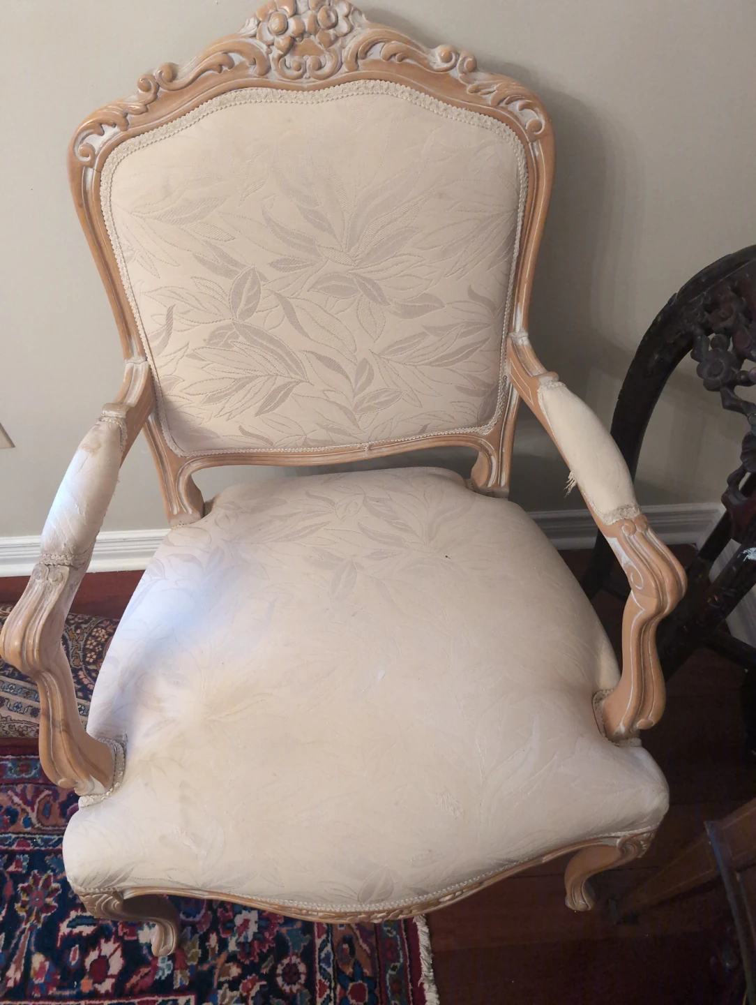 2 Vintage Upholstered Armchairs
