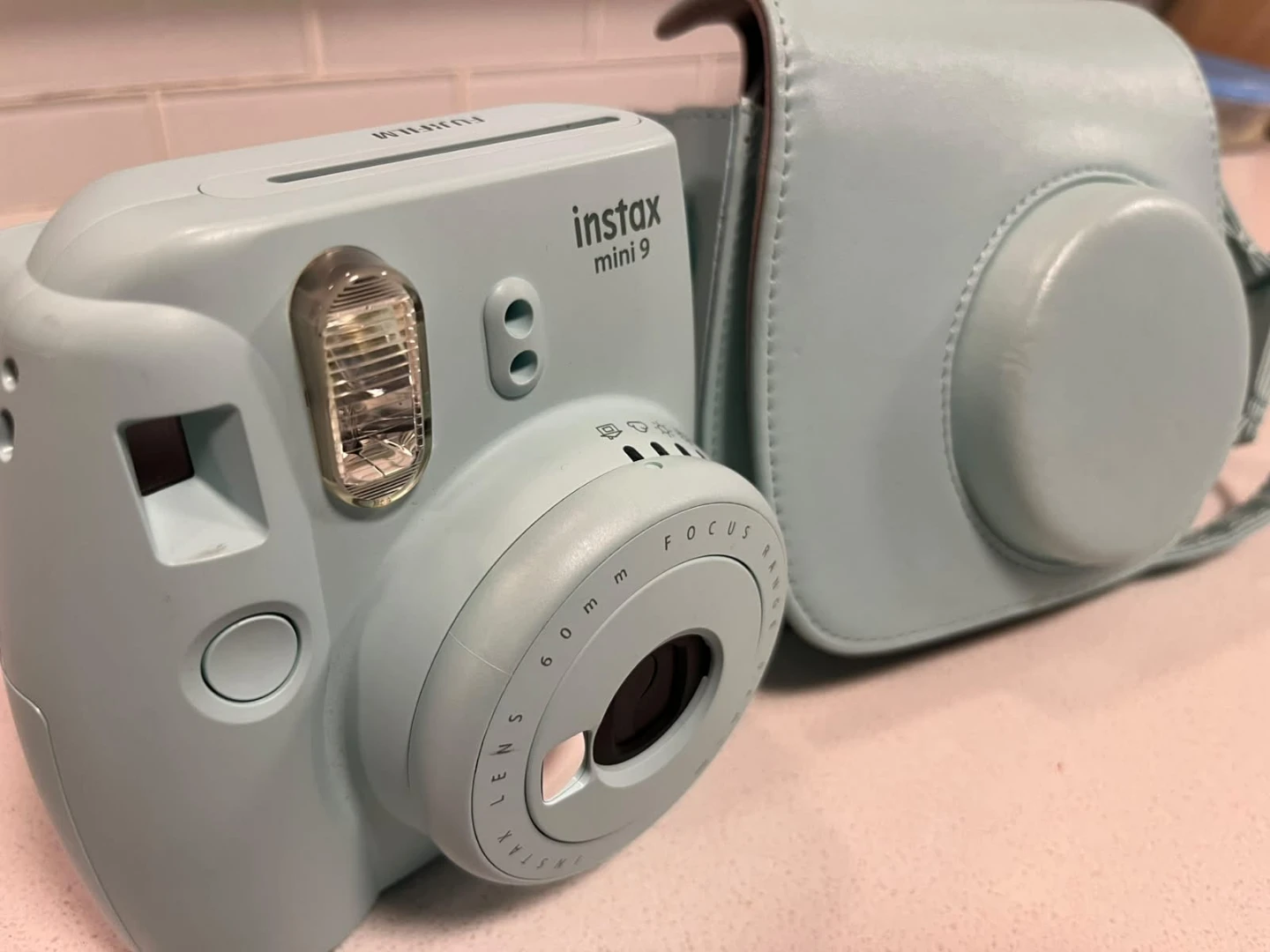 Fujifilm Instax Mini 9 Camera with Case - Light Blue