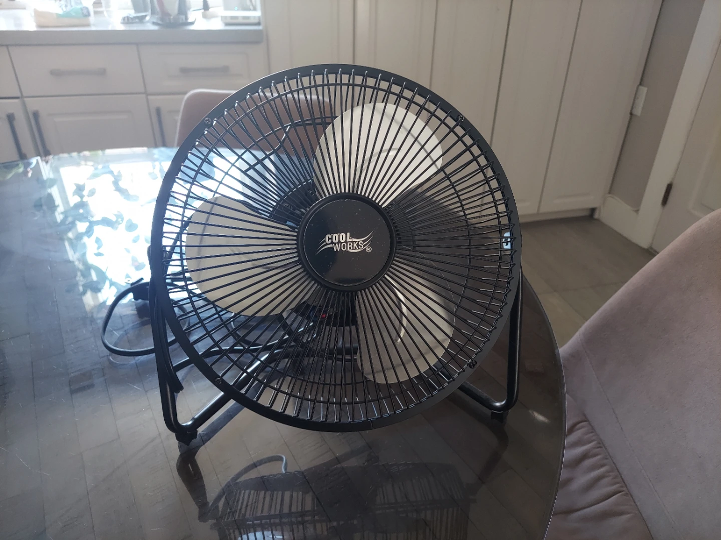 Cool Works Black Personal Desk Fan