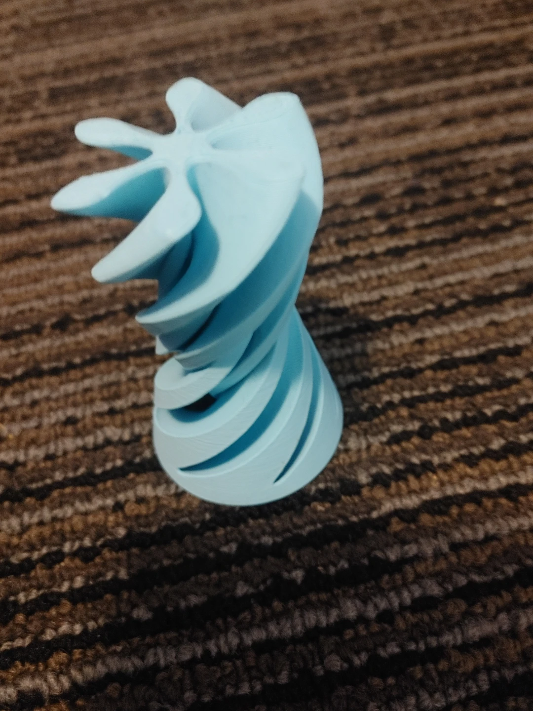 Cyan 3D Printed fidget Spirals - photo 3