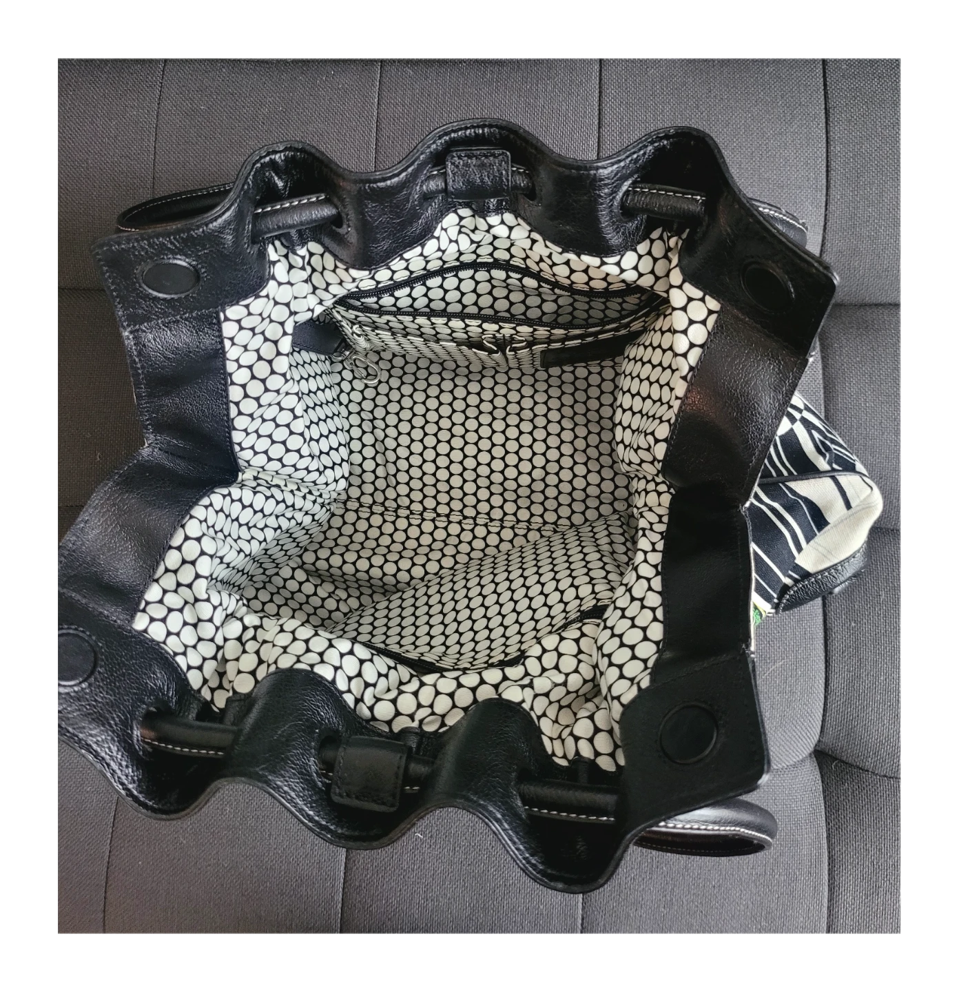 Brighton Black & White Floral Shoulder Bag - photo 3