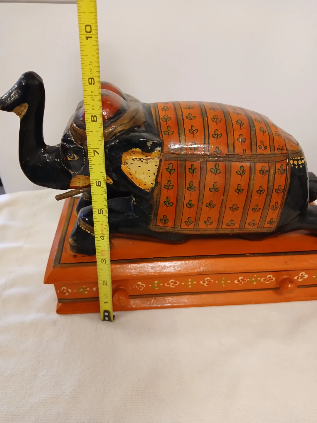 Hand-painted Elephant Trinket Box. Firm price. - photo 5