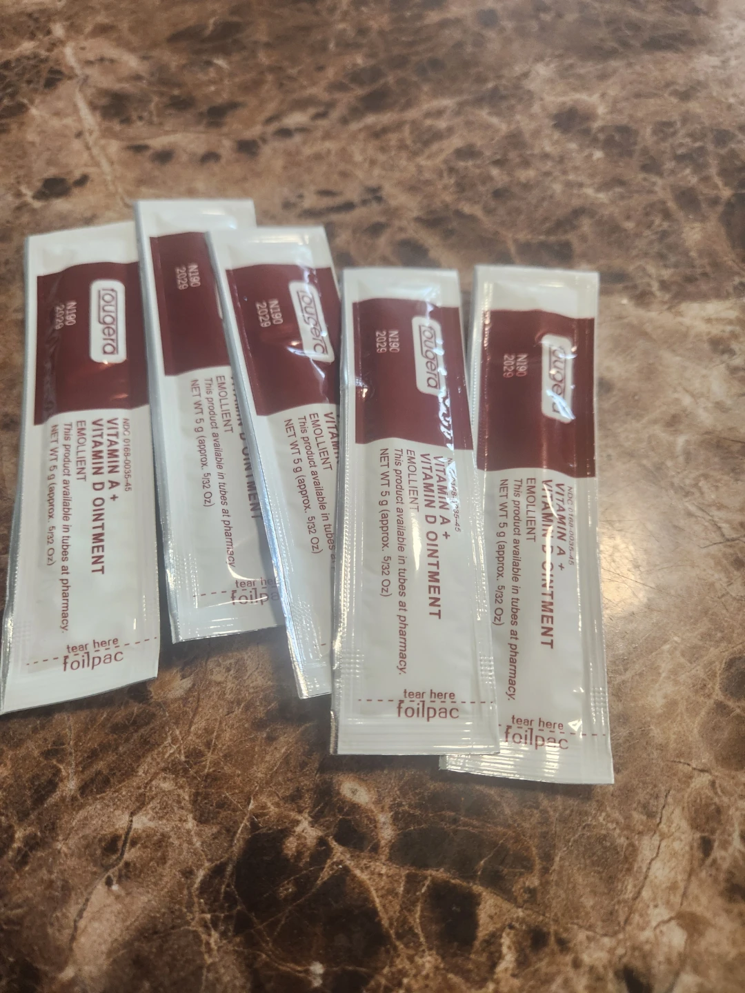 Fougera Vitamin A + D Ointment 5g (5 tubes)