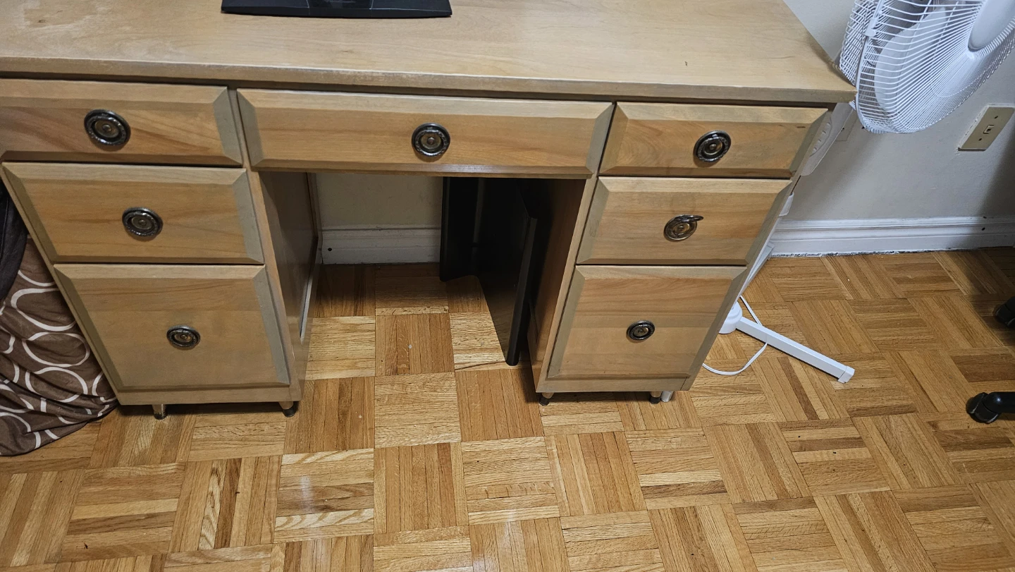 Office Desk | Wooden Desk with Drawers - photo 2