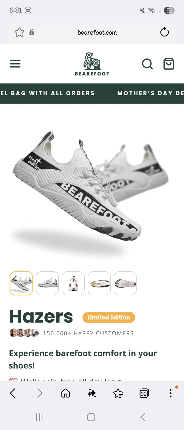 BAREFOOT Hazers Limited Edition Running Shoes