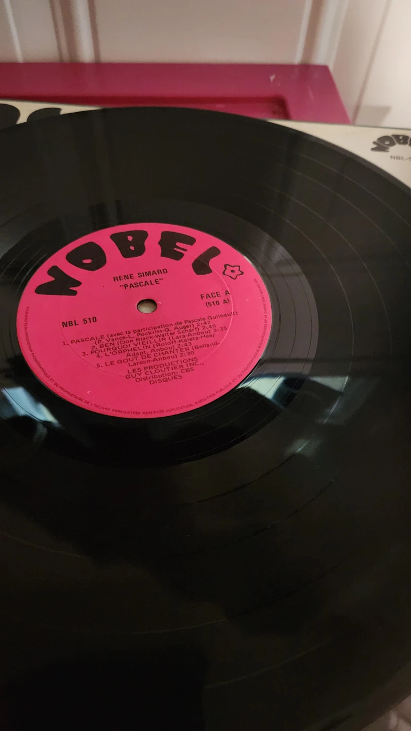 Pascale by René Simard Vinyl Record NBL 510 - photo 3