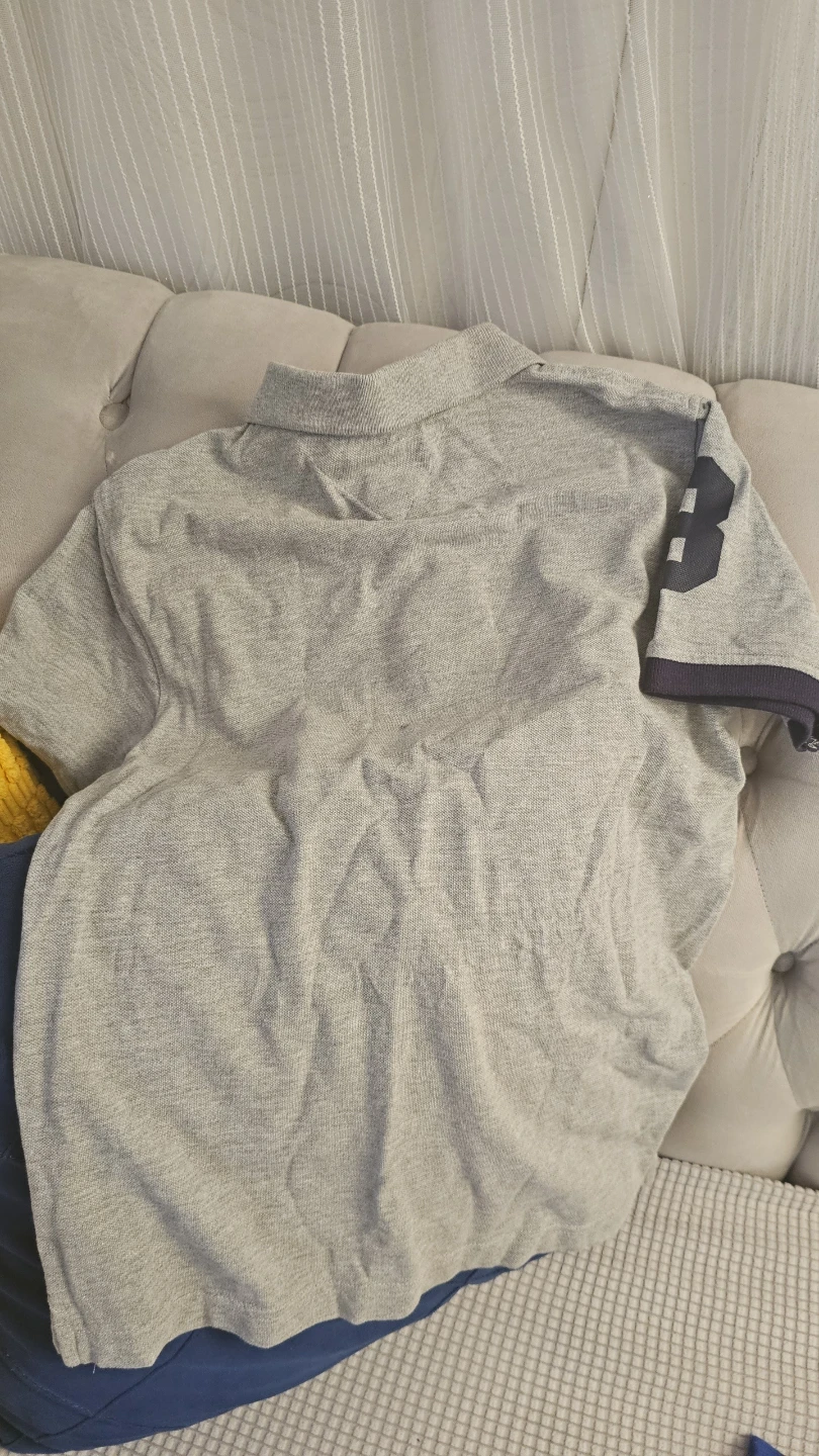 Tommy Hilfiger Grey Polo Shirt - Size M/M (12/14) - photo 4