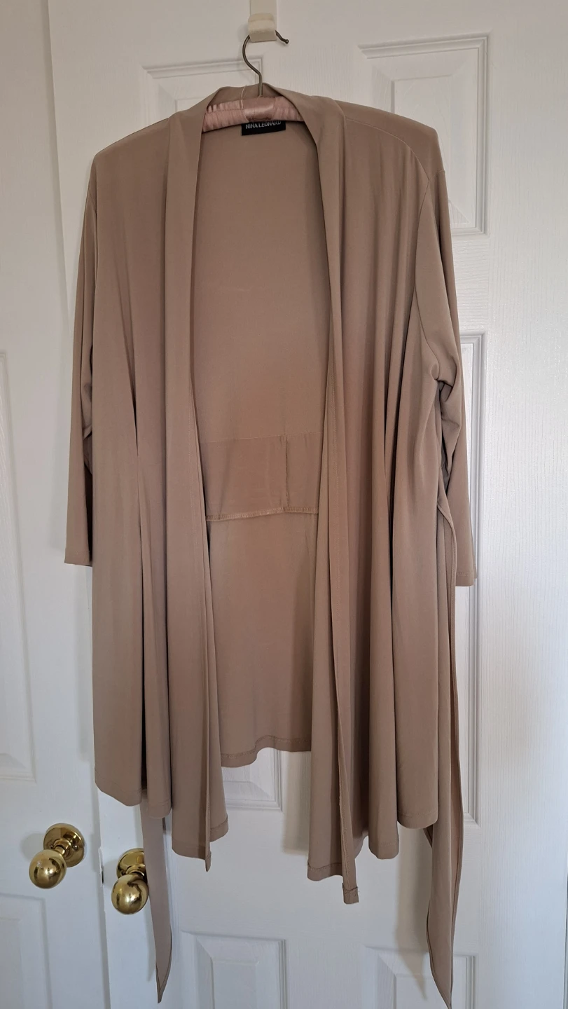 Nina Leonard Beige Cardigan XL - photo 3