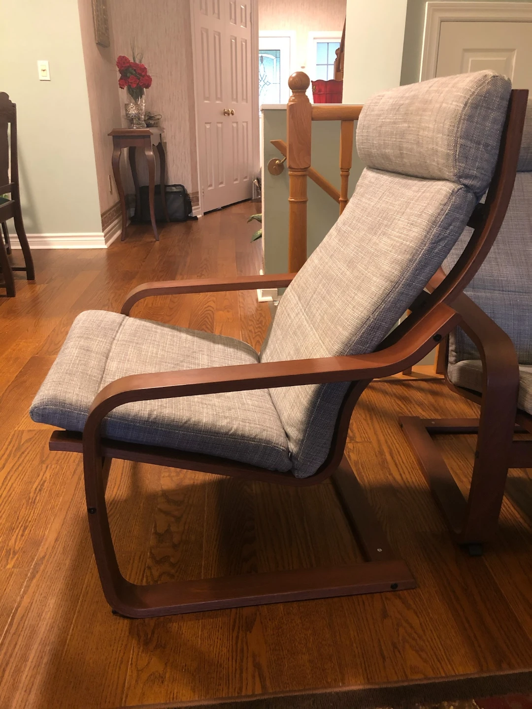 IKEA POÄNG Armchair - Birch Veneer/Hillared Beige - photo 3