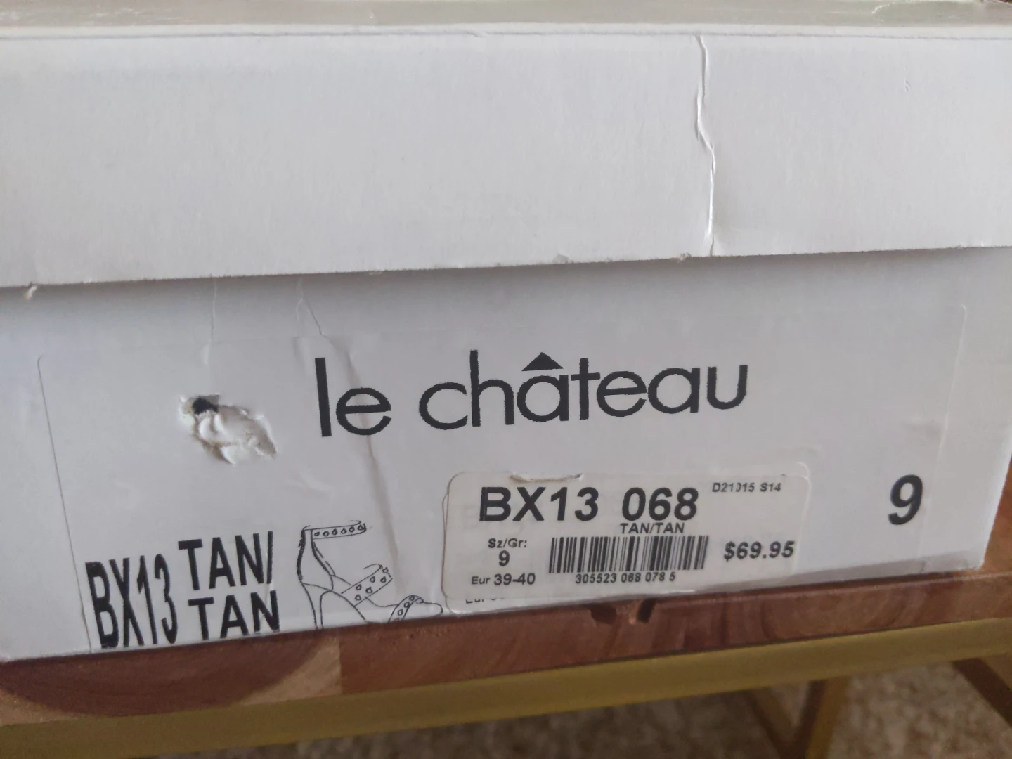 Le Château Tan Studded Heels Size 9 - photo 5