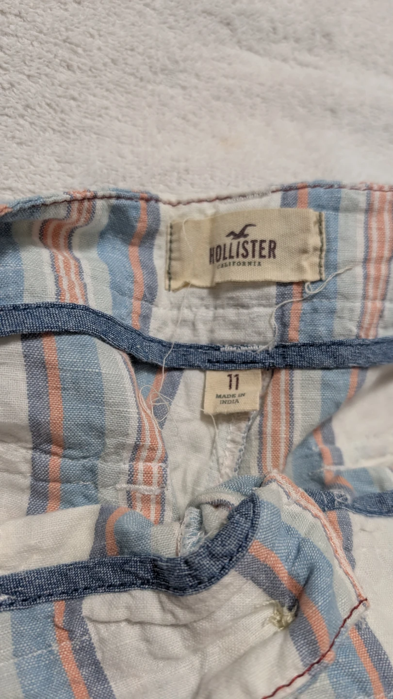 Hollister Striped Shorts Size 11 - photo 2