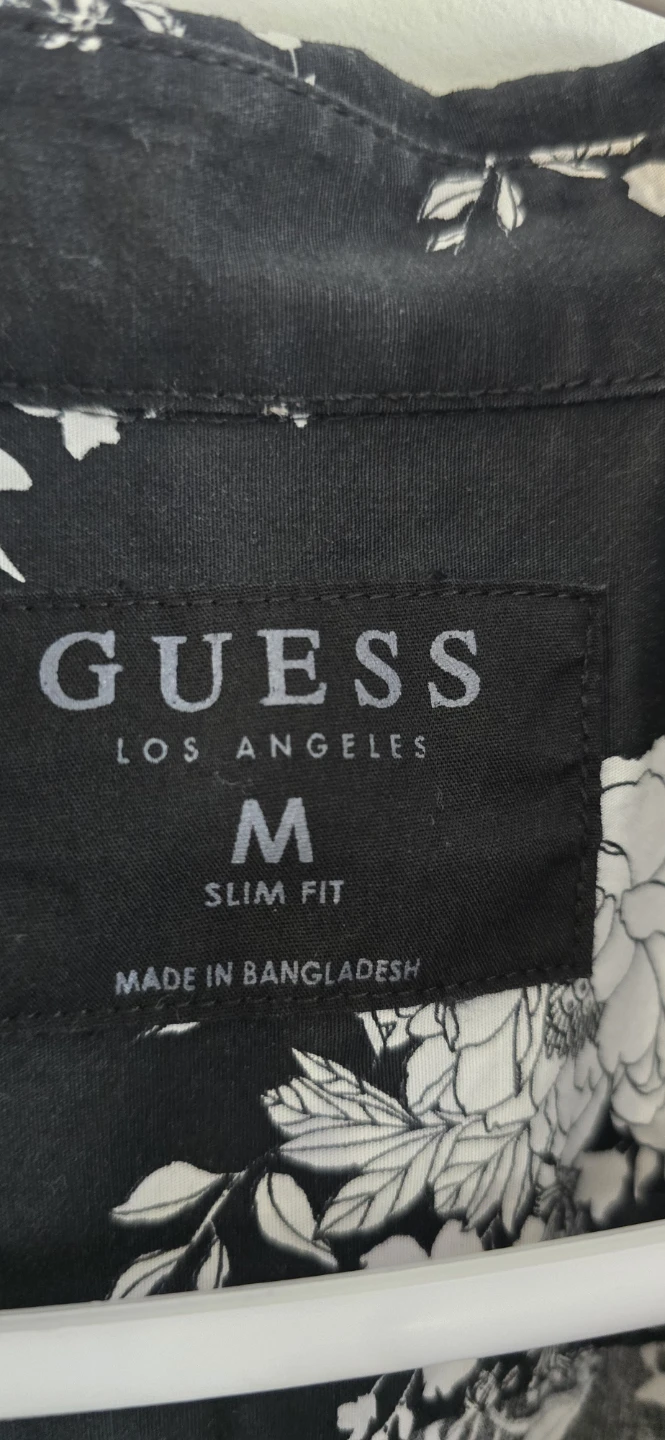 Guess Los Angeles Men's Short Sleeve Button-Up Shirt Size M - photo 3