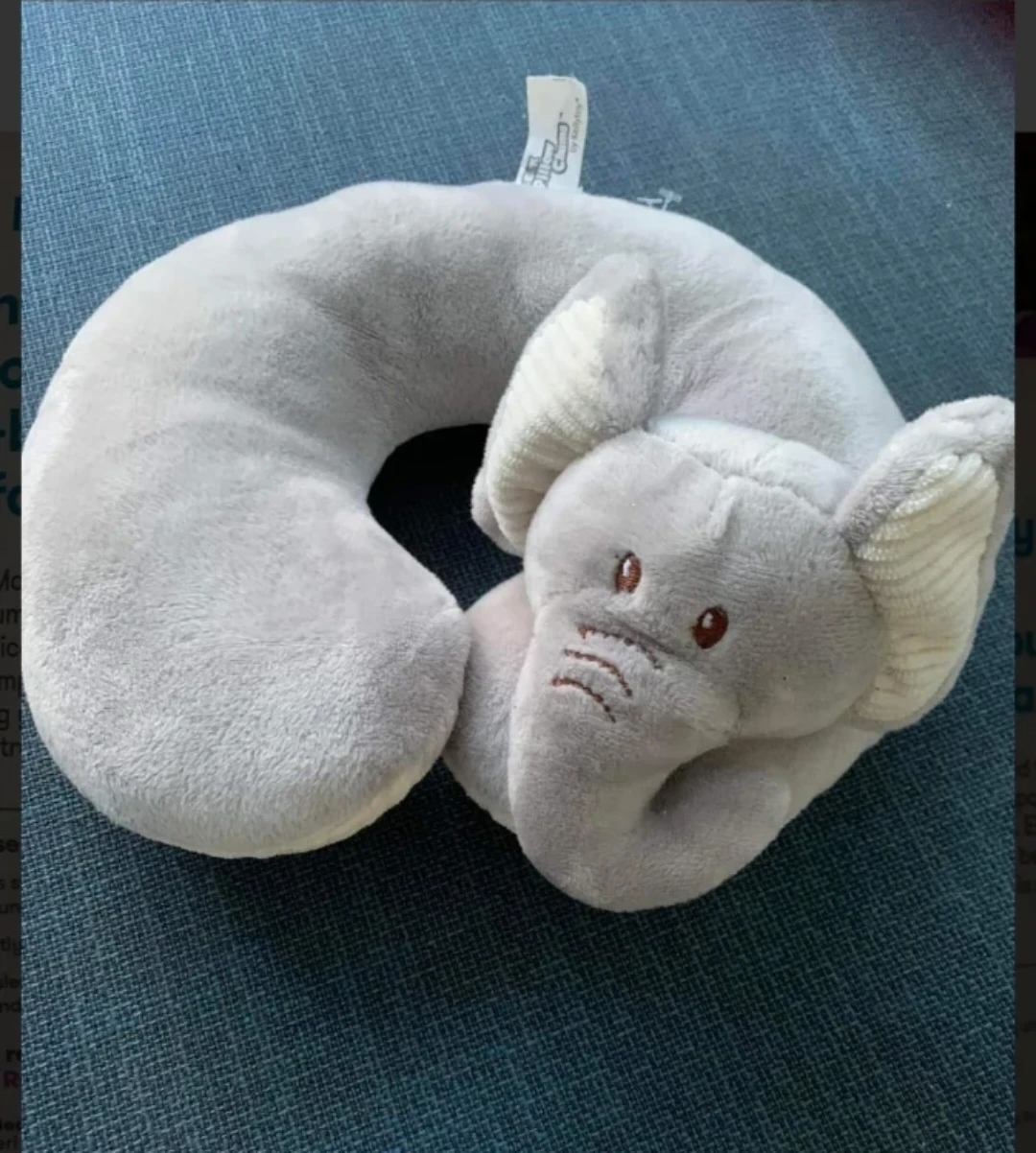 Plush Elephant airplane Neck Pillow