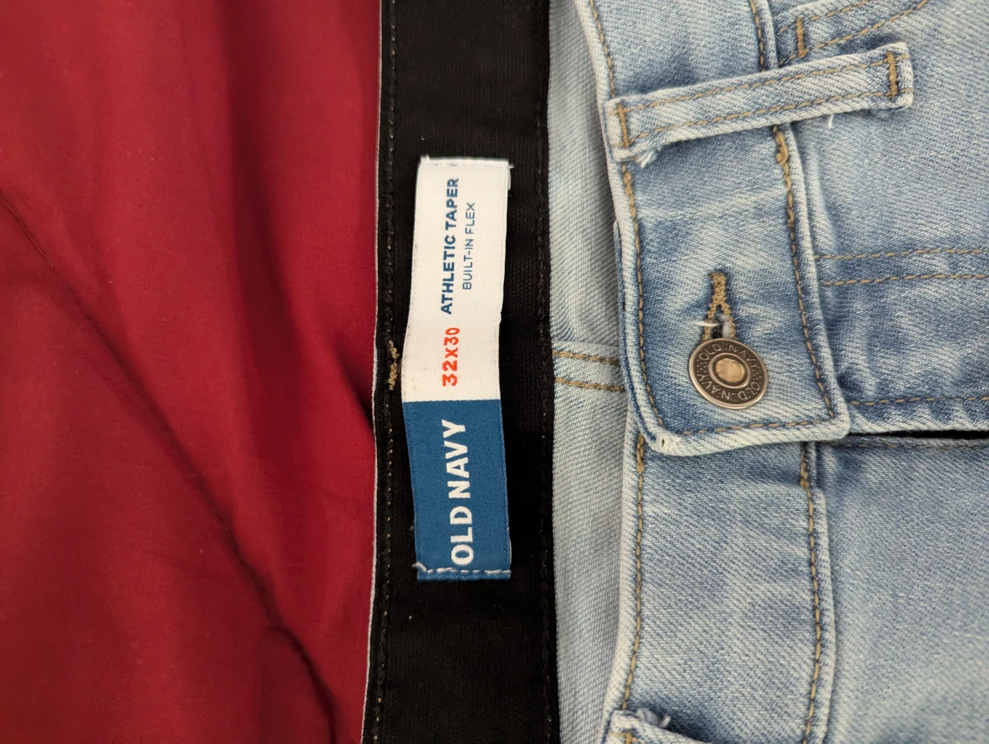 Old Navy Athletic Taper Jeans Men Light Wash - photo 2