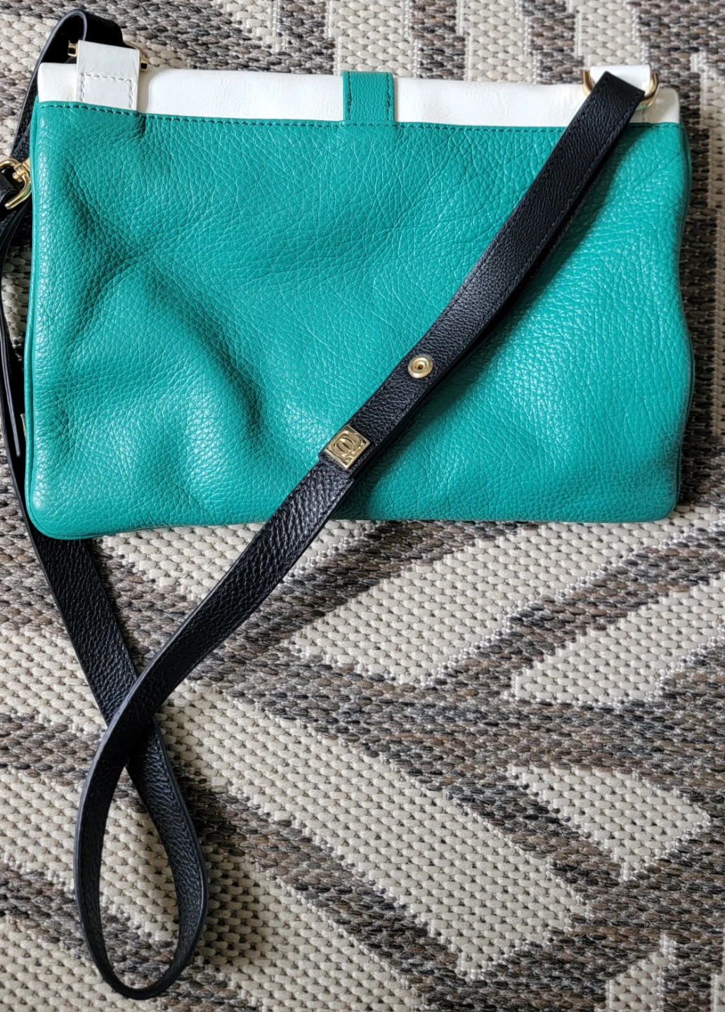 Piquadro Colour block clutch purse with strap - photo 3