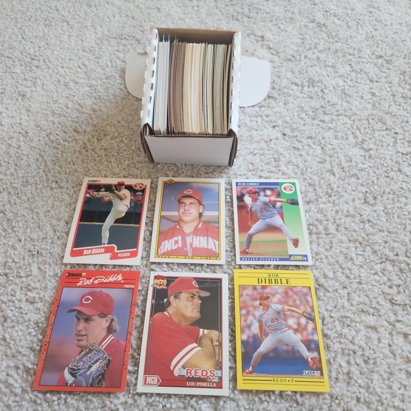 Cincinnati Reds, 100 Baseball Cards Team lot - photo 3