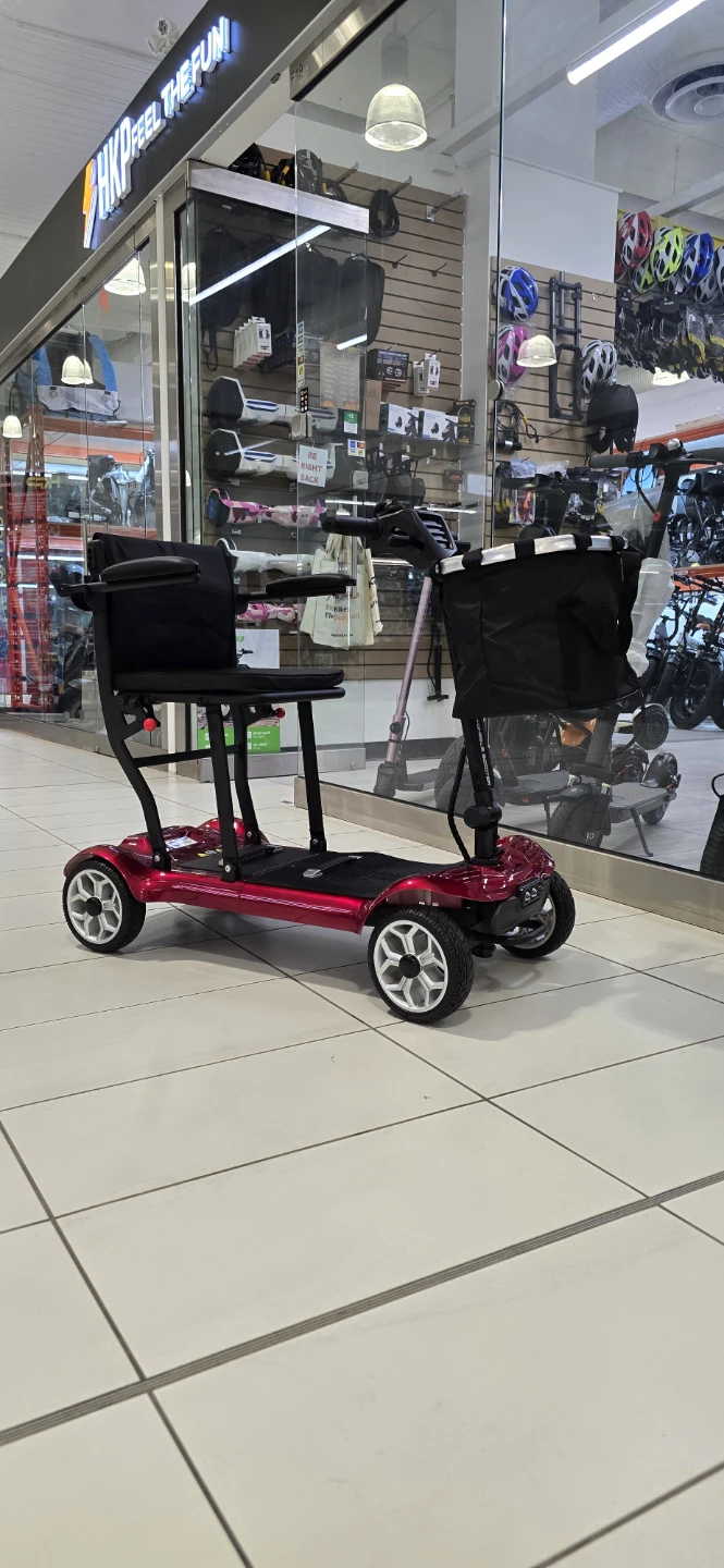 Red Mobility Scooter with Basket - photo 2