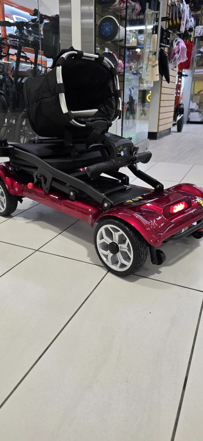 Red Mobility Scooter with Basket - photo 3