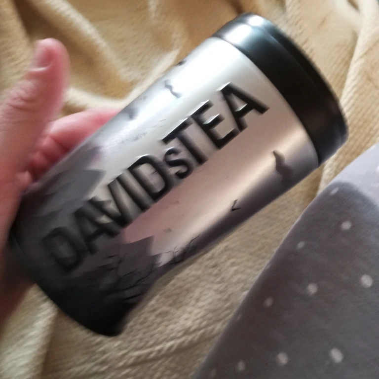 DAVIDsTEA Silver Haunted Castle Tea Tin with loose tea - photo 4