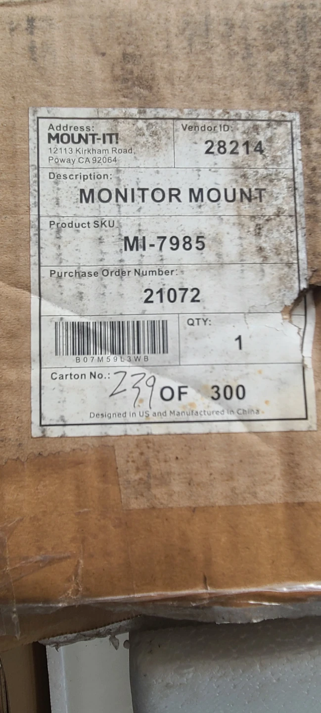 MOUNT-IT! Mobile Workstation Monitor Mount MI-7985 - photo 5