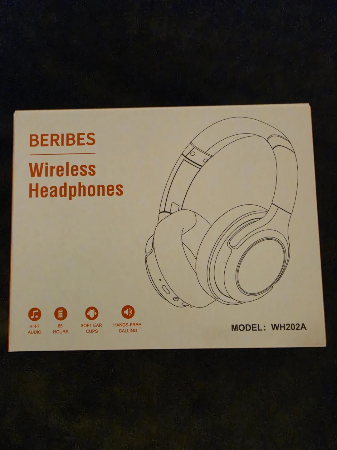 Beribes WH202A Wireless Headphones - 65 Hours Playtime