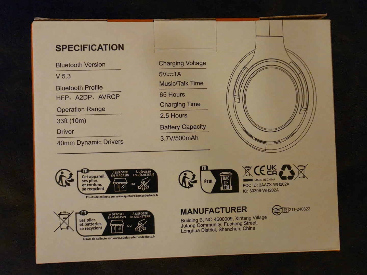 Beribes WH202A Wireless Headphones - 65 Hours Playtime - photo 2