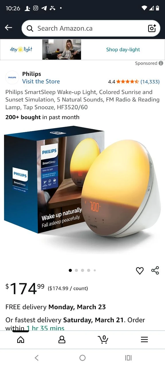 Philips Wake-up Light (sunrise alarm), FM Radio
