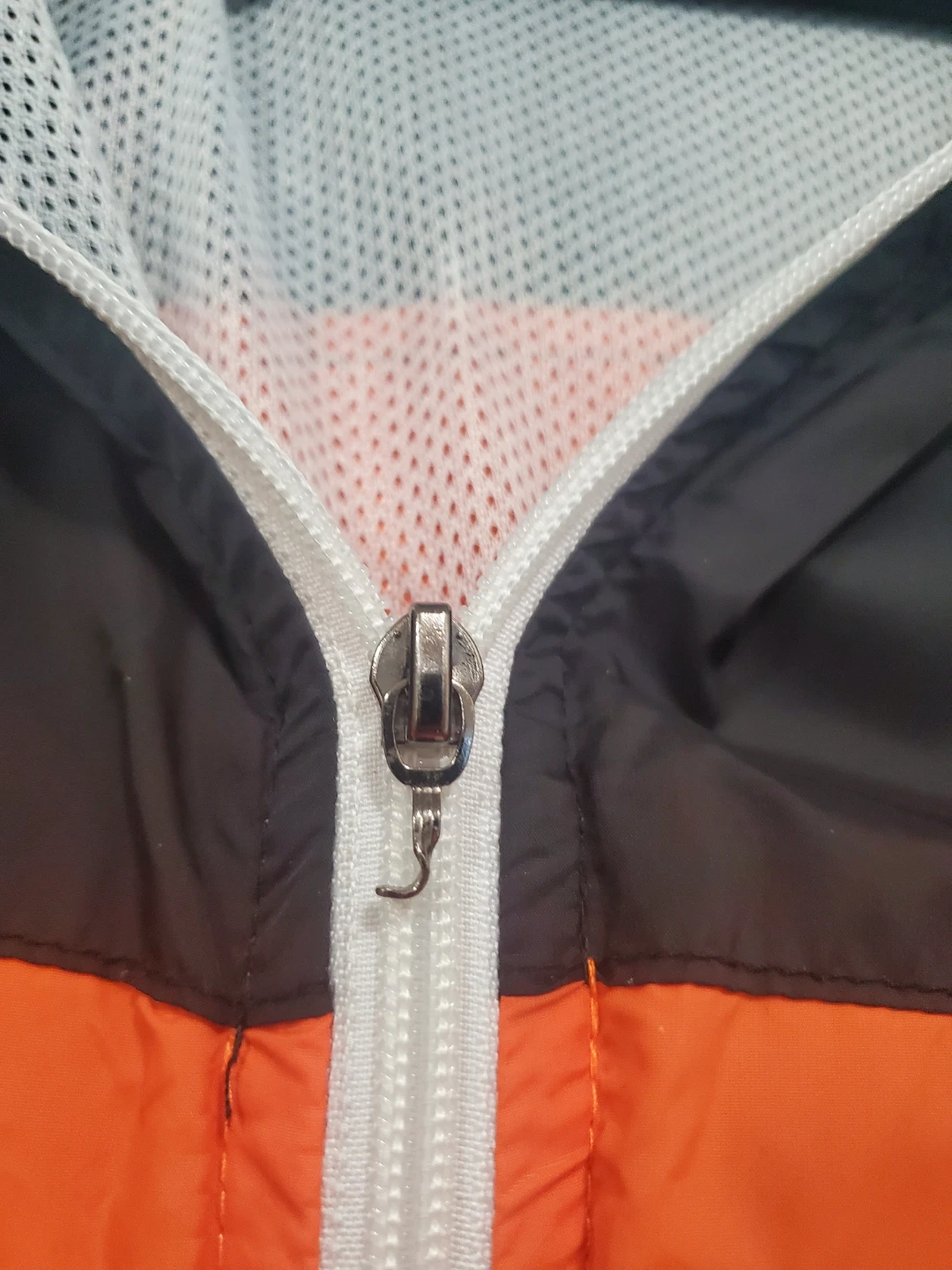 Adidas Hooded Windbreaker Jacket Orange White Black - photo 3