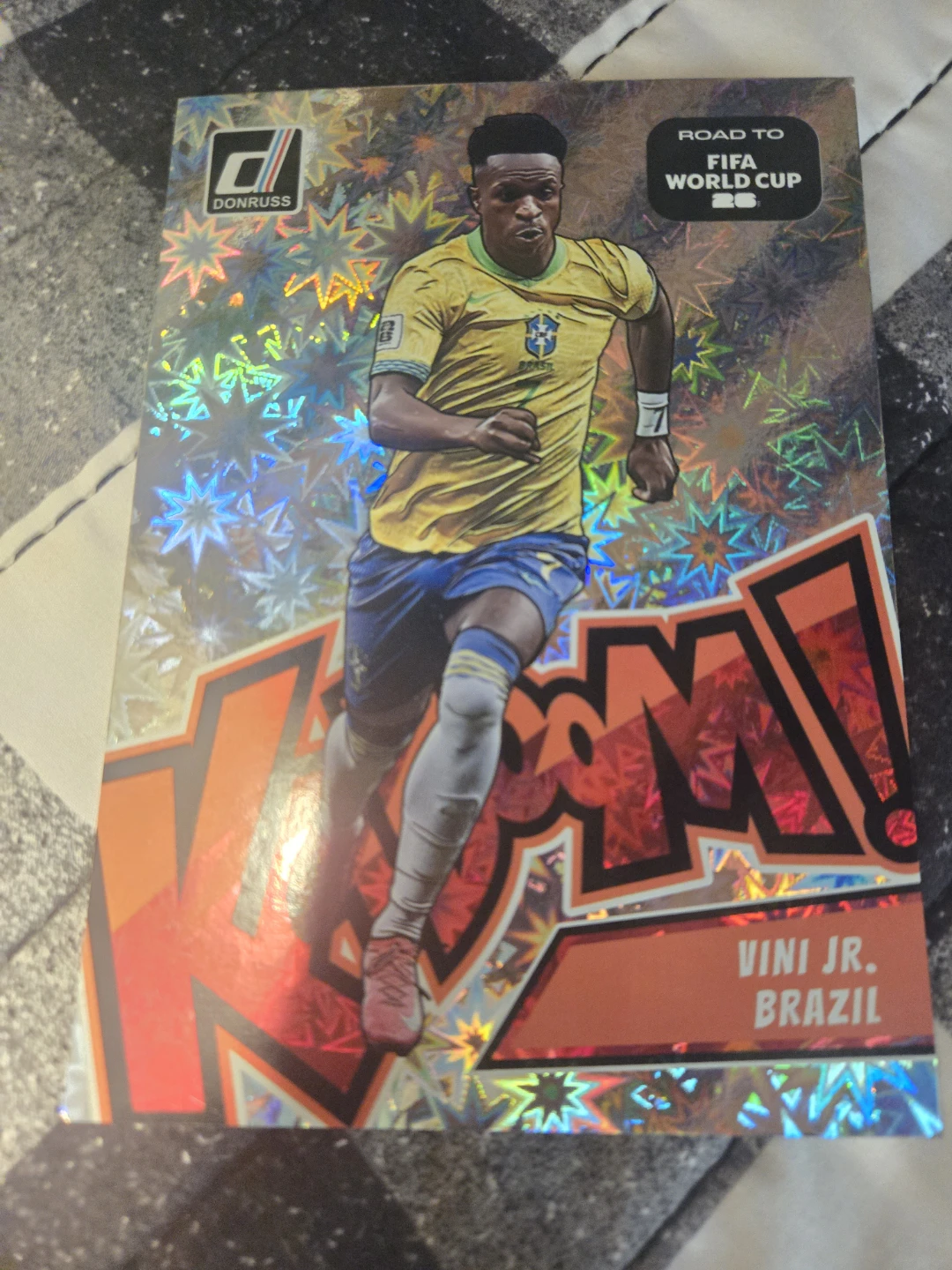 Panini Donruss Vini Jr. Brazil Road to world cup trading card - photo 2