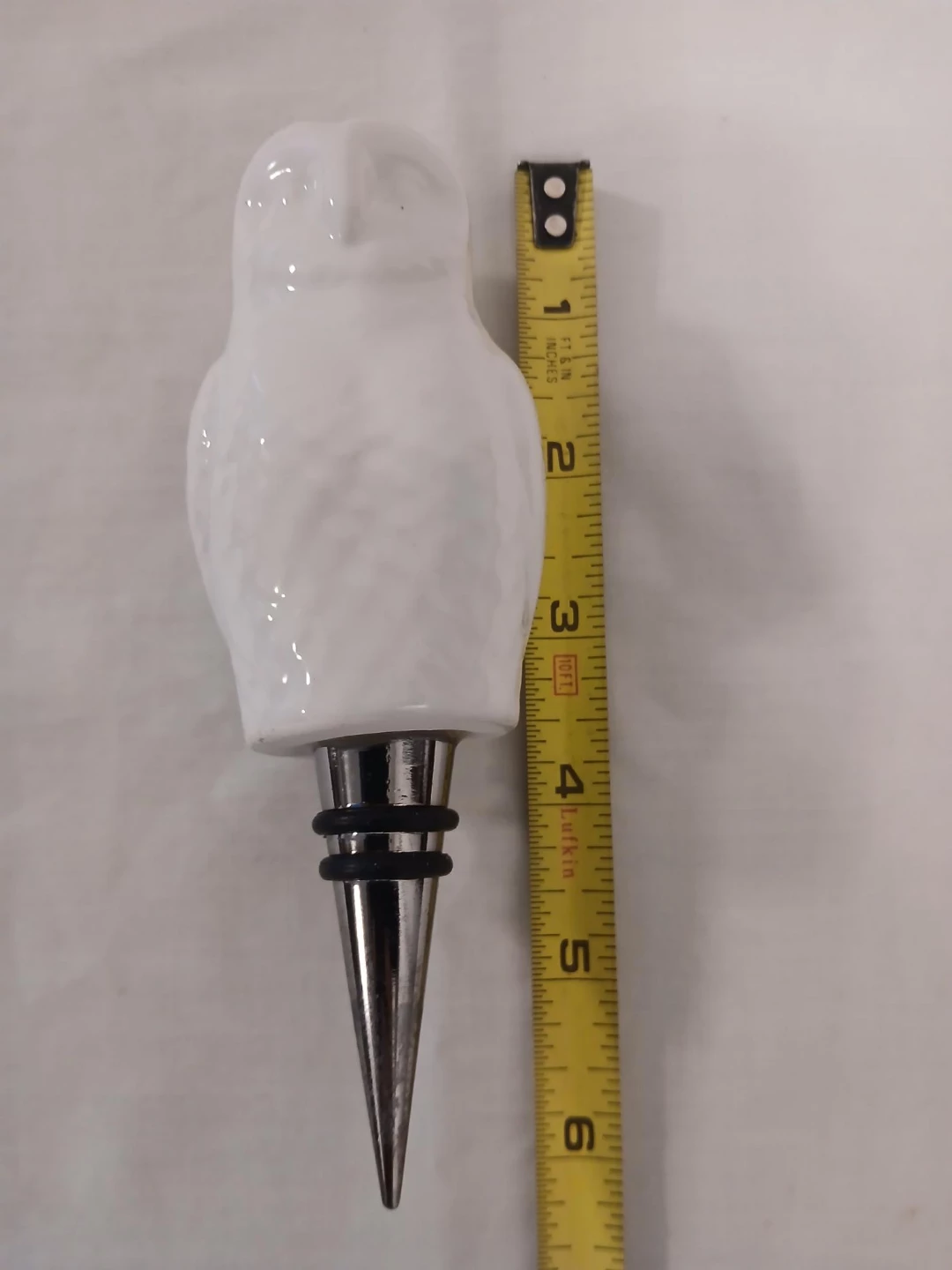 White Owl Ceramic Bottle Stopper. Pick up only. - photo 2