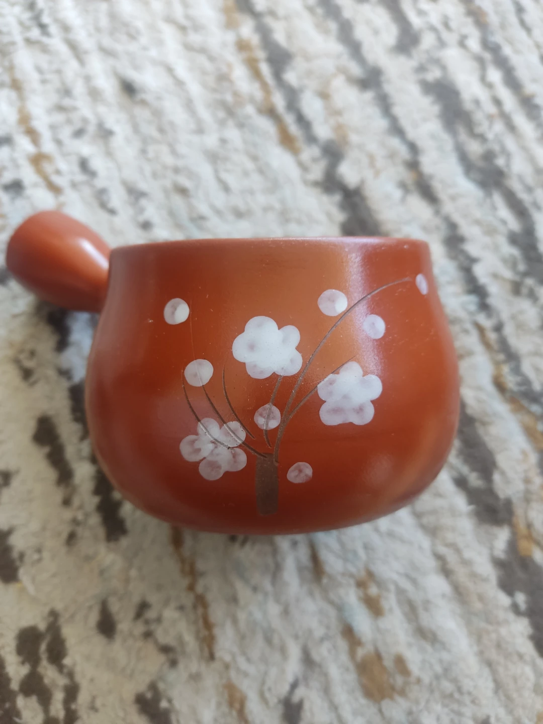 Small Ceramic Teapot with Cherry Blossom Design - photo 2