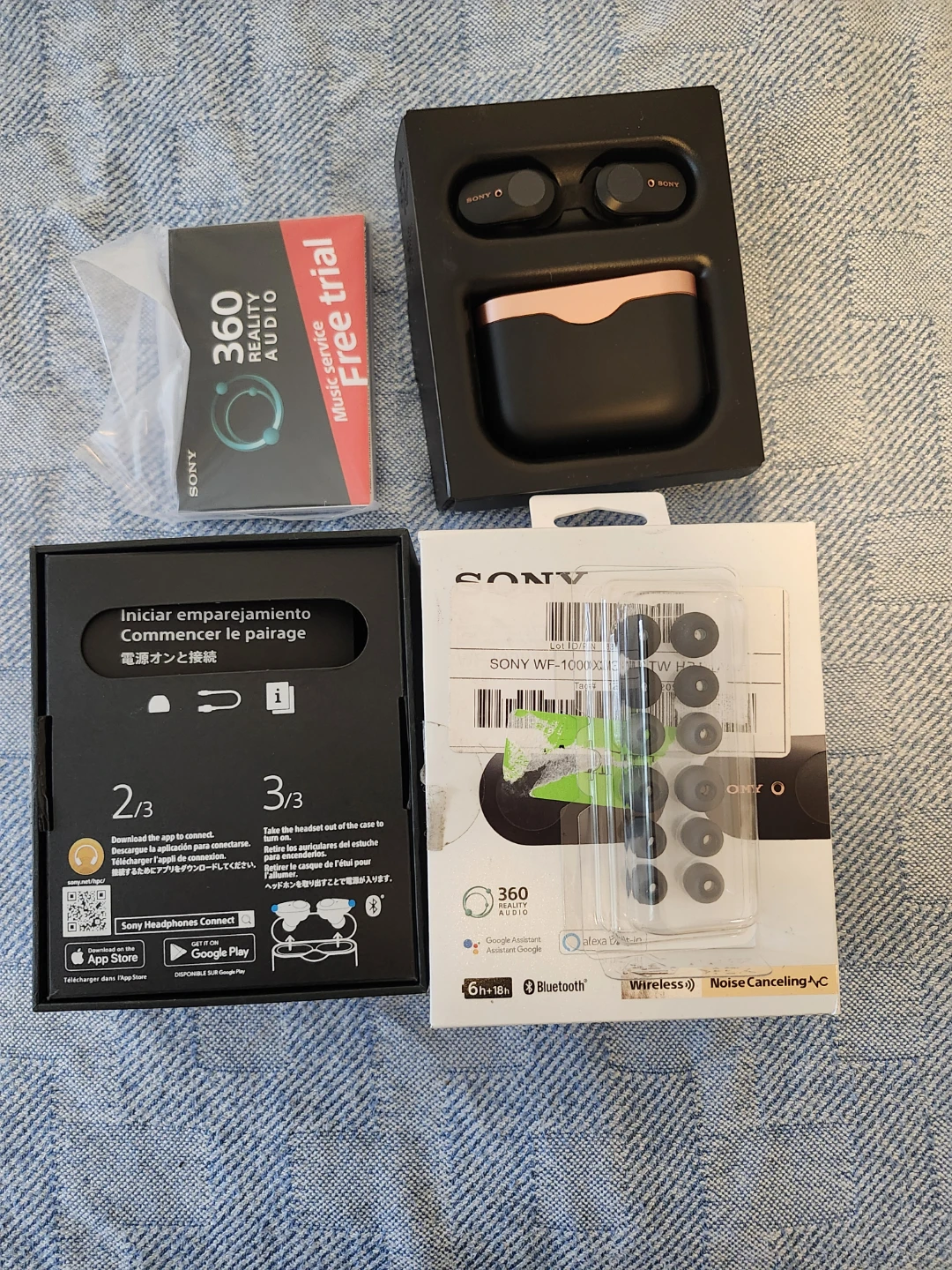 Sony WF-1000XM3 Wireless Noise Cancelling Earbuds