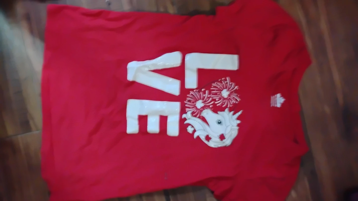 Red T-Shirt with LOVE Unicorn Design