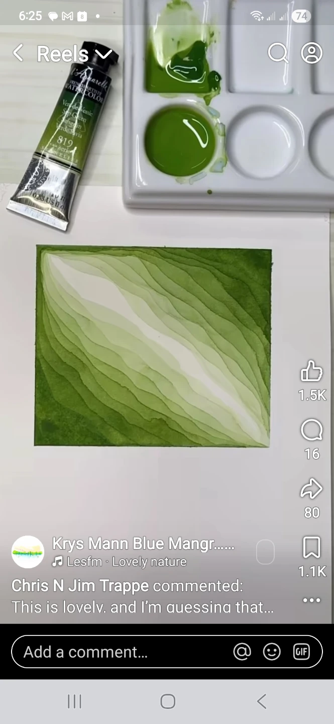 L'Aquarelle Watercolour Paint - Vert de Vessie Sap Green 819