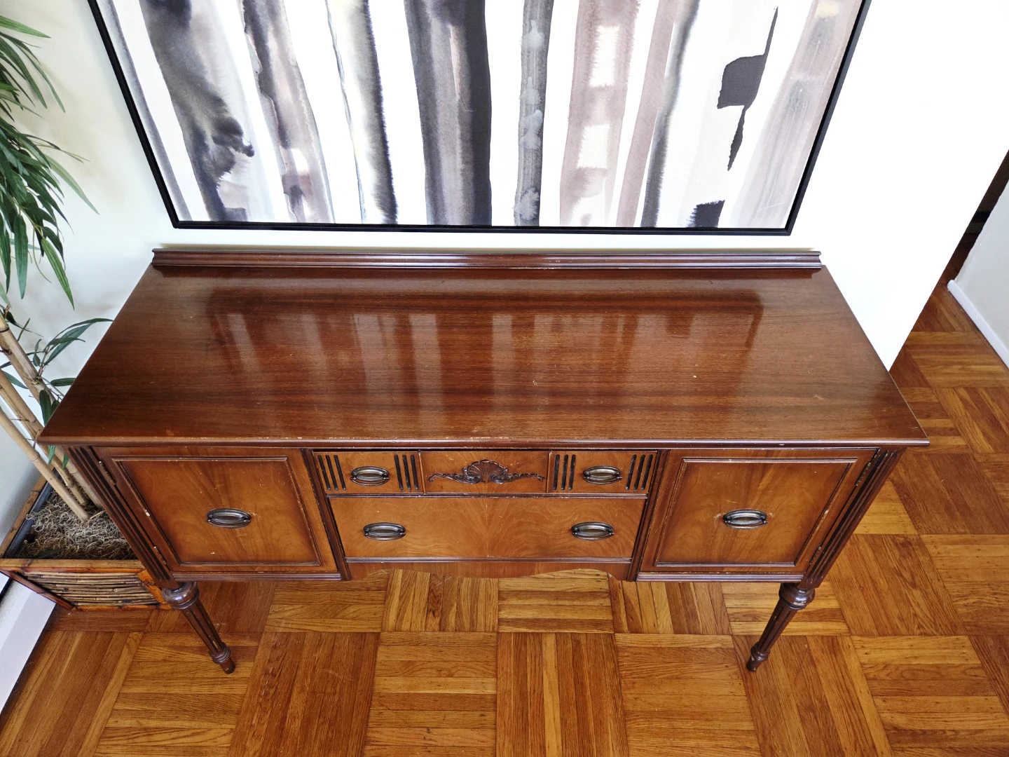 Antique Federal Design Solid Mahogany Buffet - photo 3