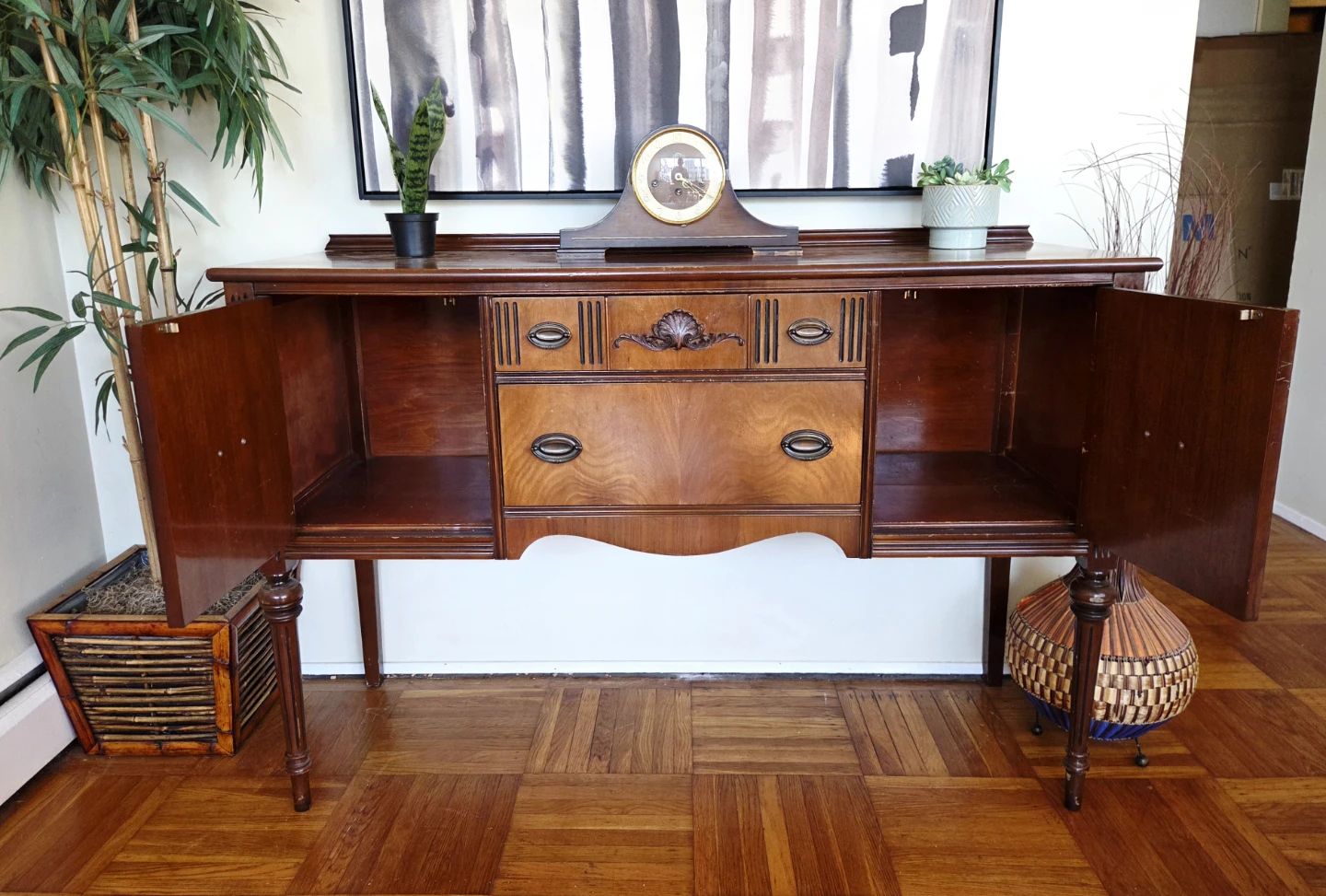 Antique Federal Design Solid Mahogany Buffet - photo 5