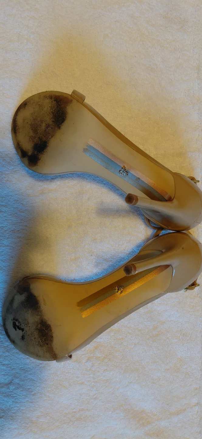 Sam Edelman Nude Patent Leather Ankle Strap Heels - photo 3