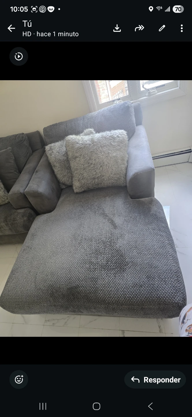 Gray Sectional Sofa with Chaise - photo 3